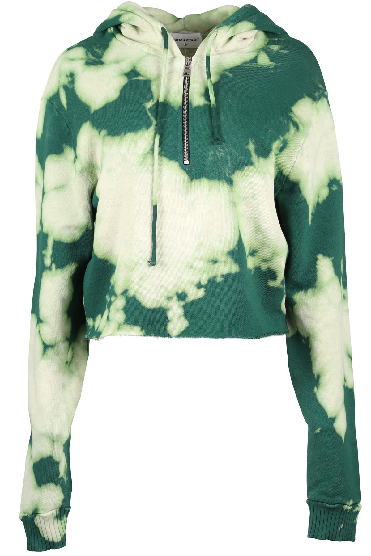 COTTON CITIZEN GREEN COTTON HOODIE MEDIUM