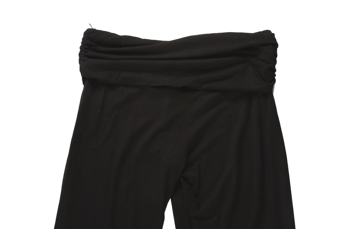 FORM BLACK JERSEY BOOTCUT PANTS SMALL