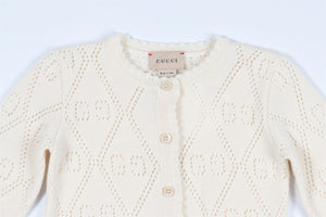 GUCCI CREAM KIDS GIRLS CARDIGAN 36 MONTHS