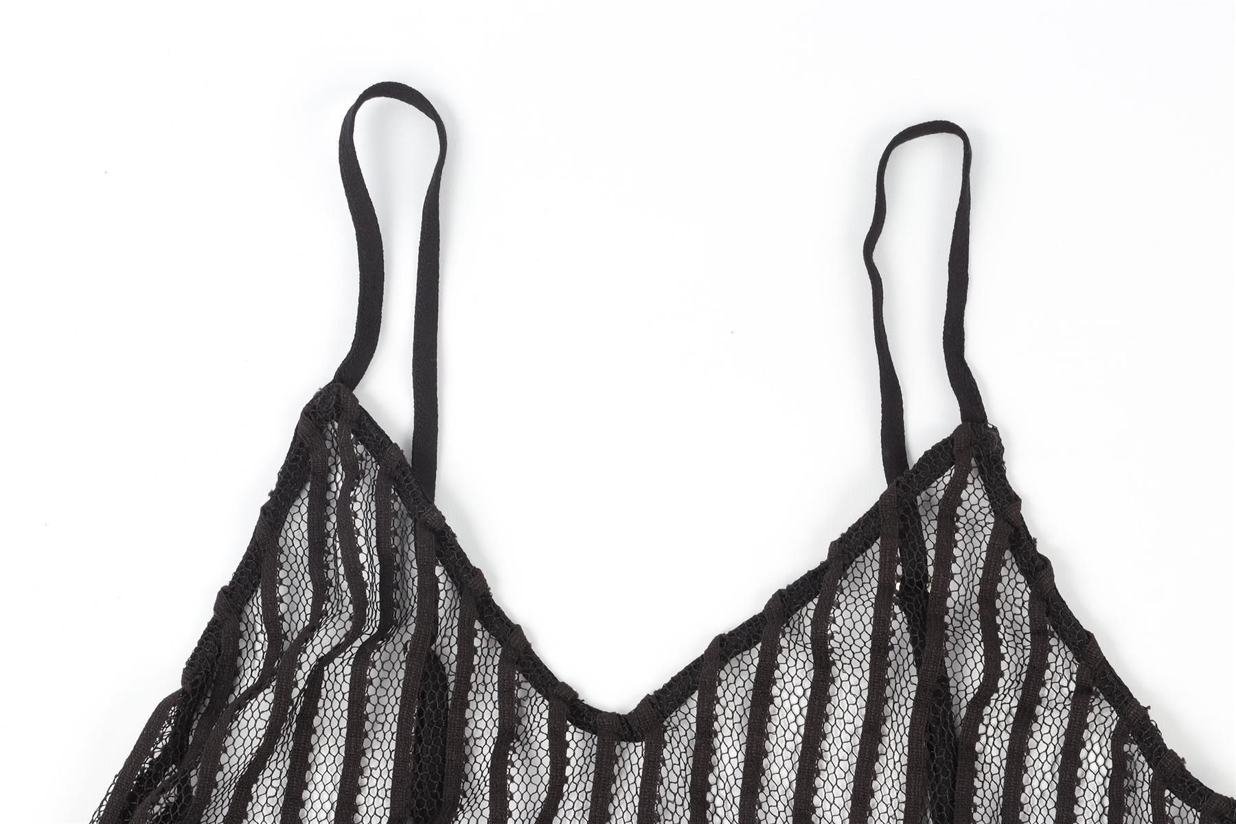 JADE SWIM BLACK CROCHET TOP UK 6
