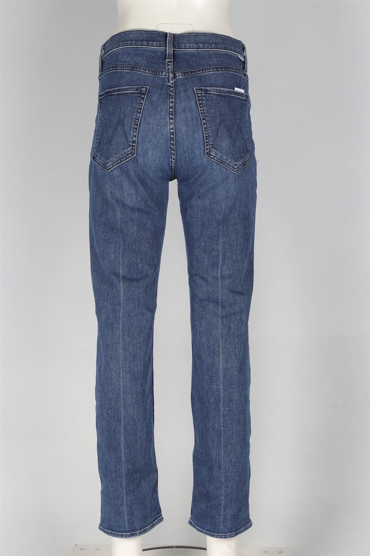 MOTHER BLUE HIGH RISE STRAIGHT LEG JEANS W30 UK 12