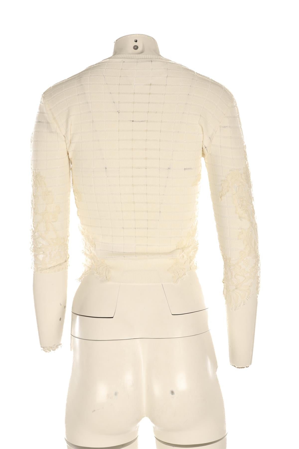 ERMANNO SCERVINO CREAM KNIT TOP IT 38 UK 6