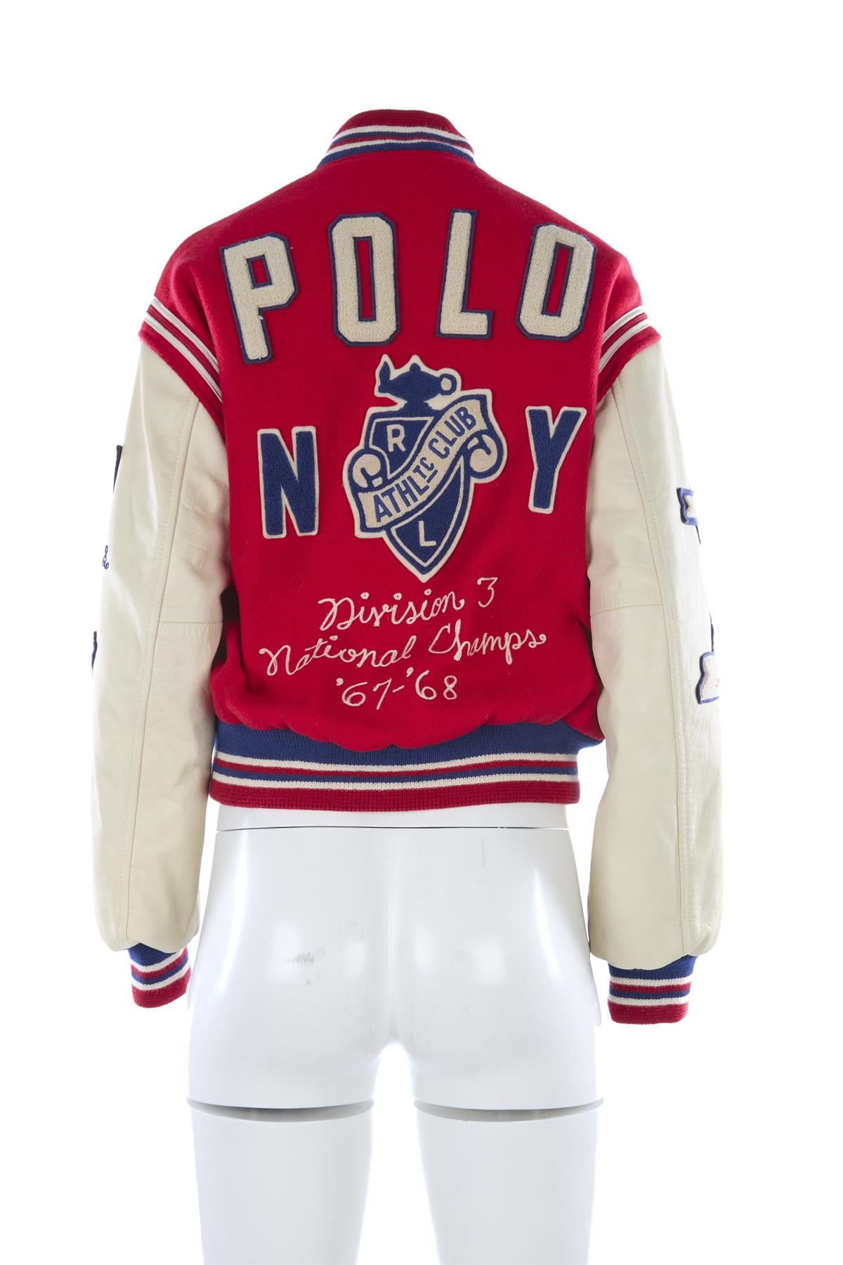 POLO RALPH LAUREN RED WOOL JACKET SMALL