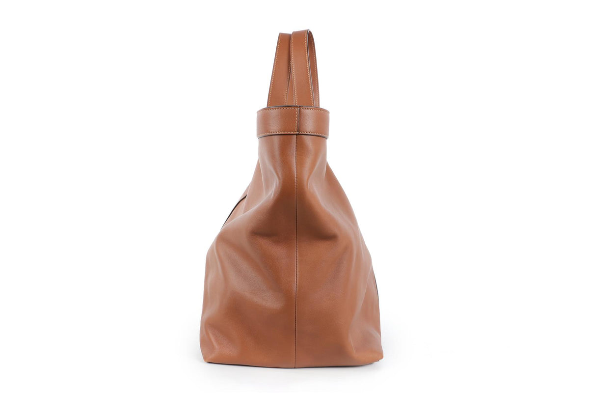 SAINT LAURENT TAN Y LEATHER TOTE BAG