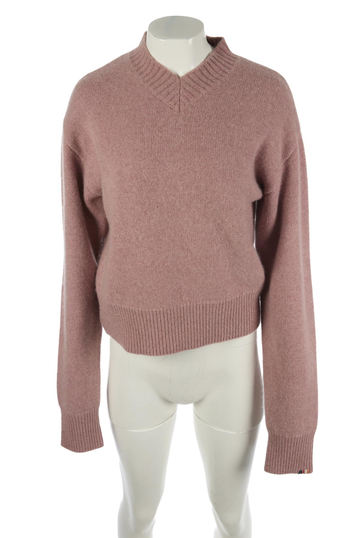 EXTREME CASHMERE PINK CASHMERE SWEATER ONE SIZE