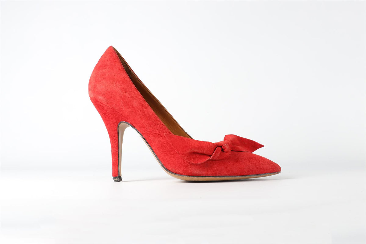 ISABEL MARANT RED SUEDE PUMPS EU 38 UK 5 US 8