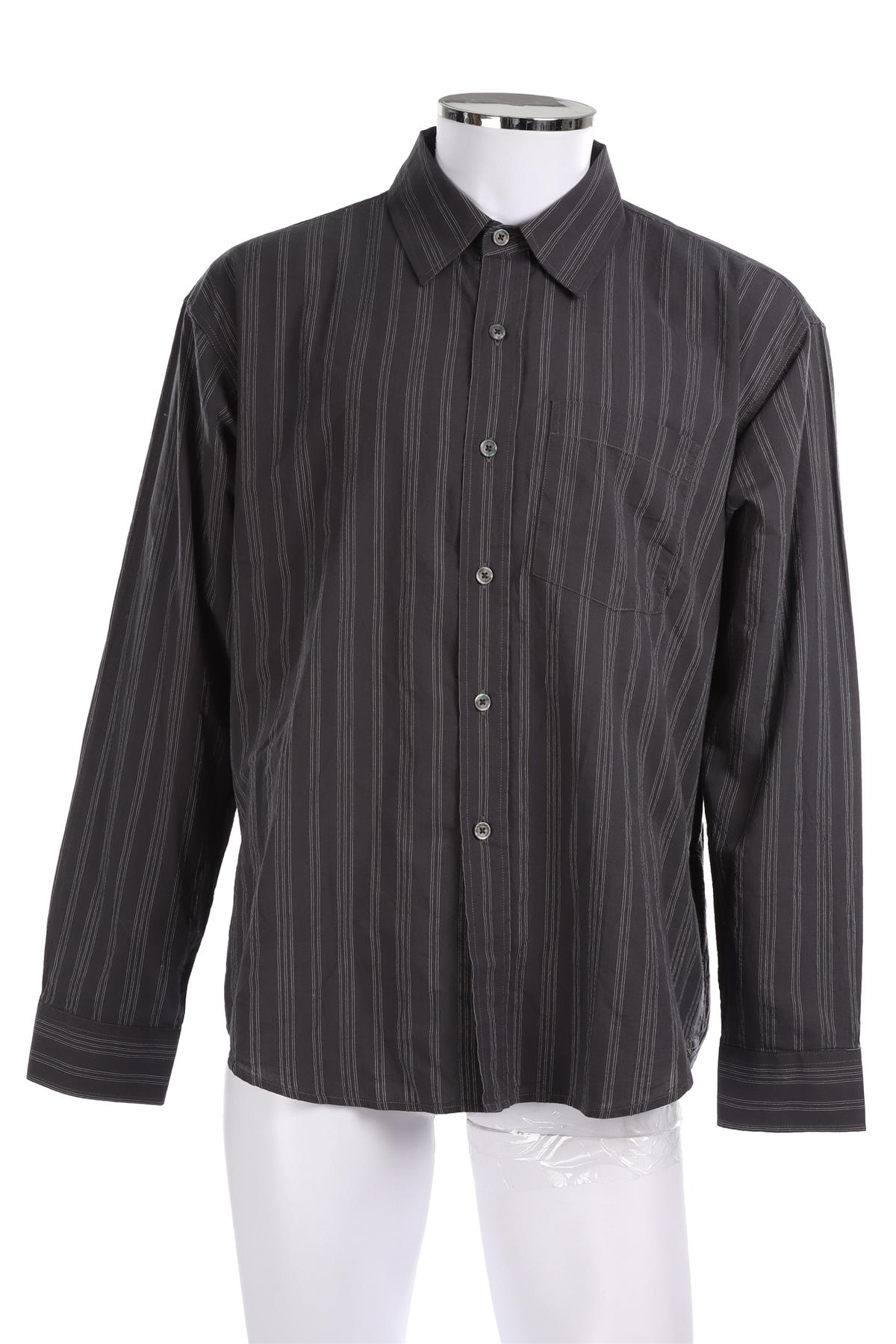 MFPEN HERREEKVIPERING BLUE COTTON SHIRT MEDIUM