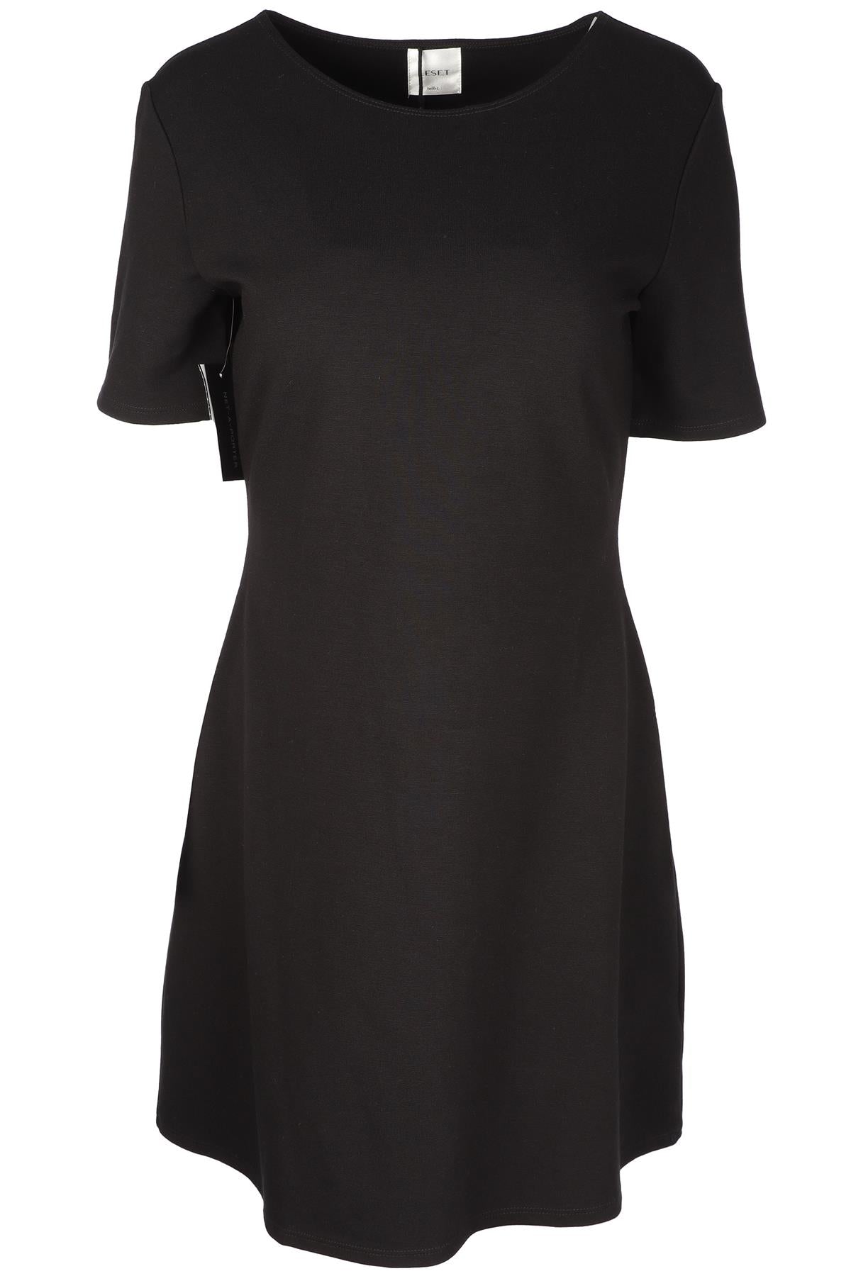 LESET BLACK JERSEY MINI DRESS LARGE