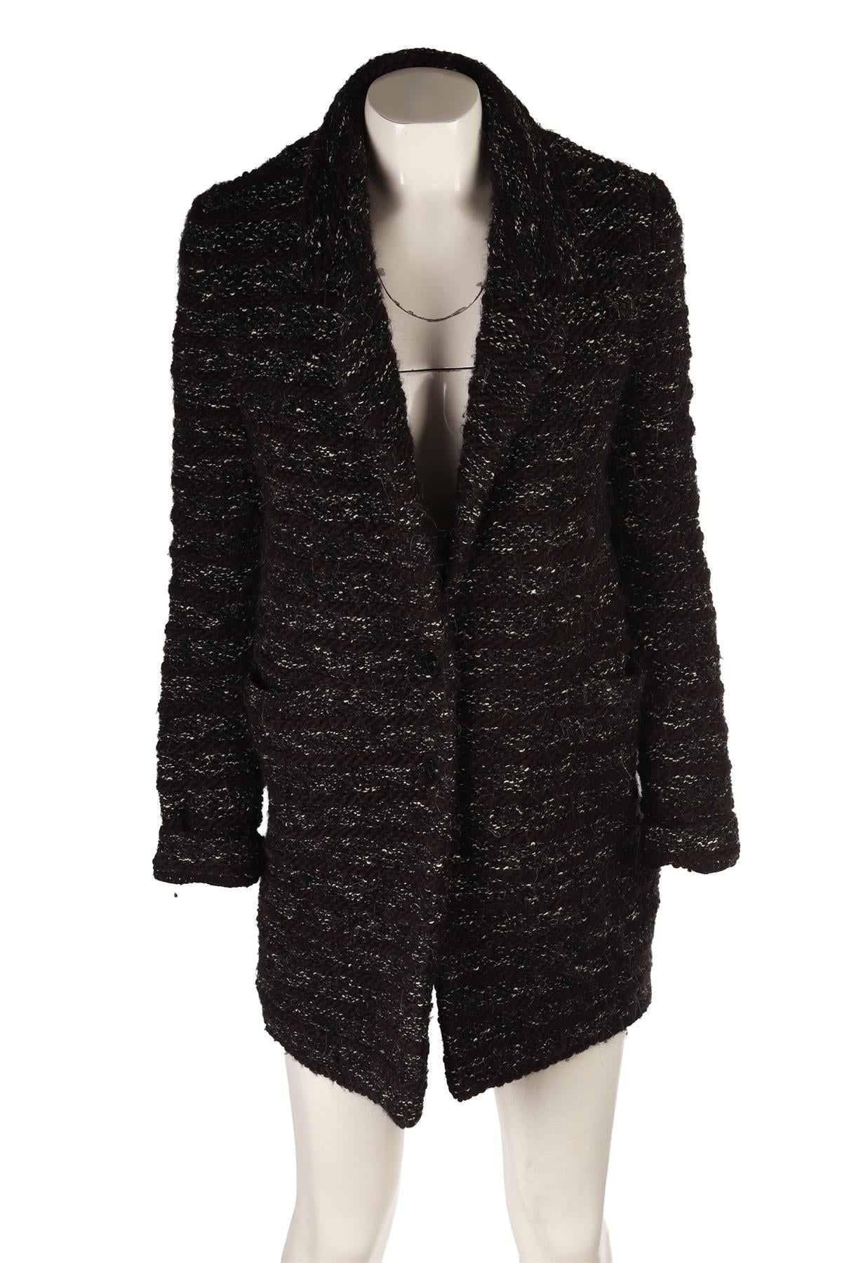 BLACK WOOL COAT