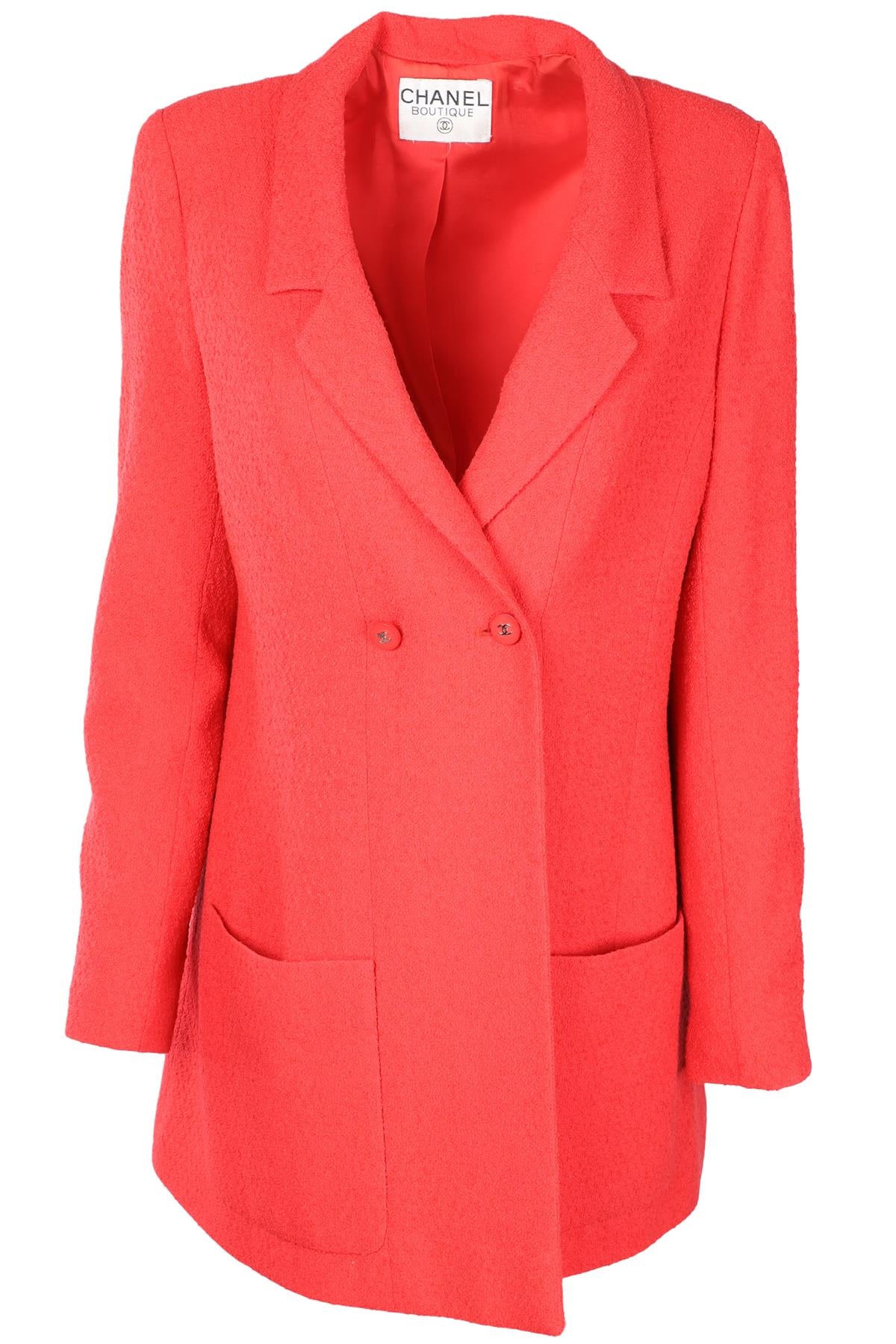CHANEL PINK 1996 COTTON BLAZER SMALL/MEDIUM