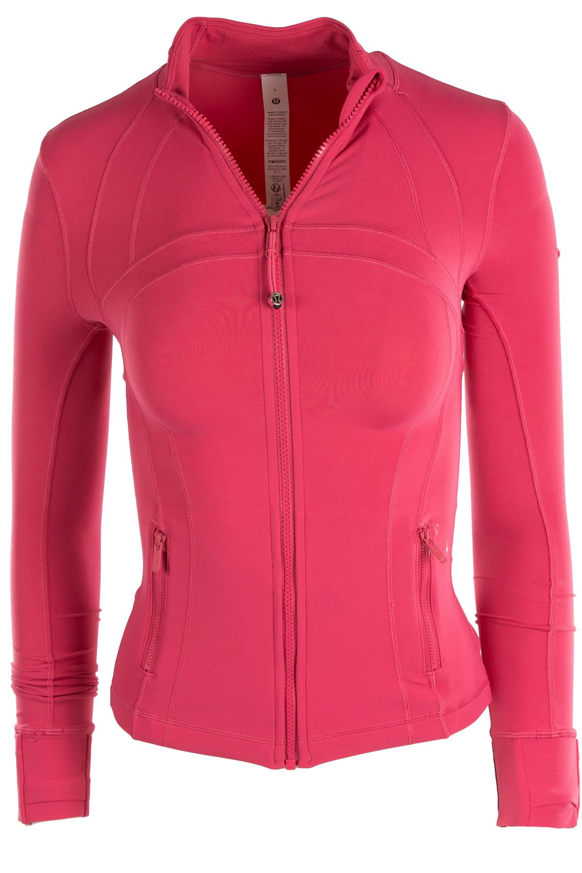 LULULEMON PINK JERSEY JACKET US 0 UK 4
