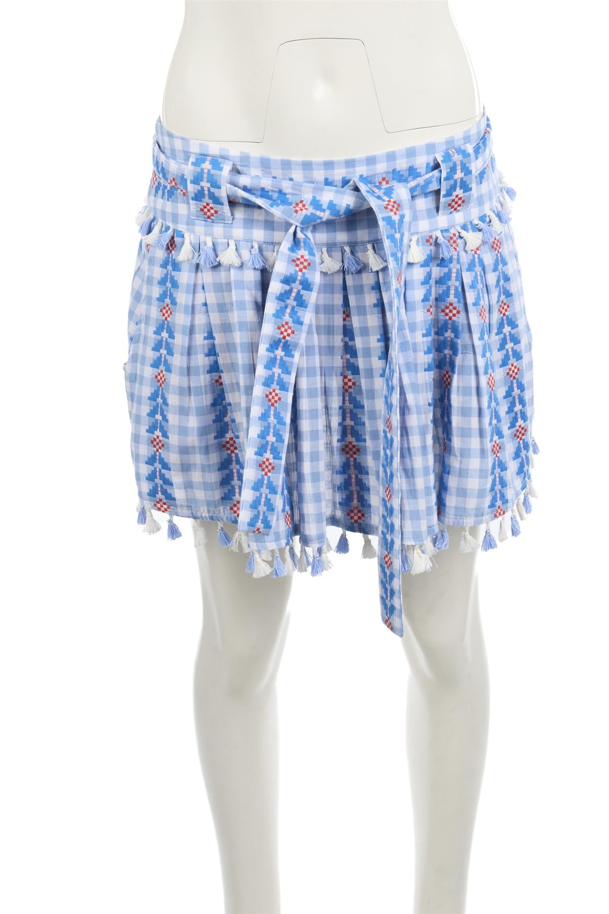 DODO BAR OR BLUE COTTON MINI SKIRT SMALL
