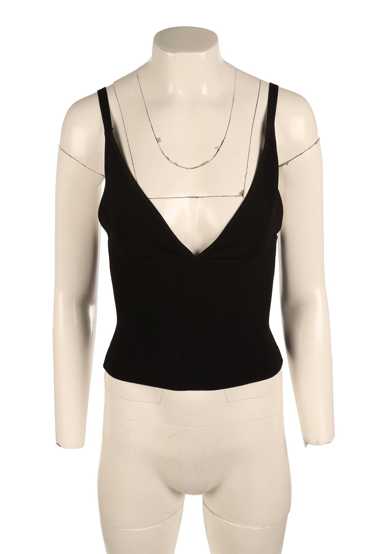 DOLCE & GABBANA BLACK KNIT TOP IT 40 UK 8