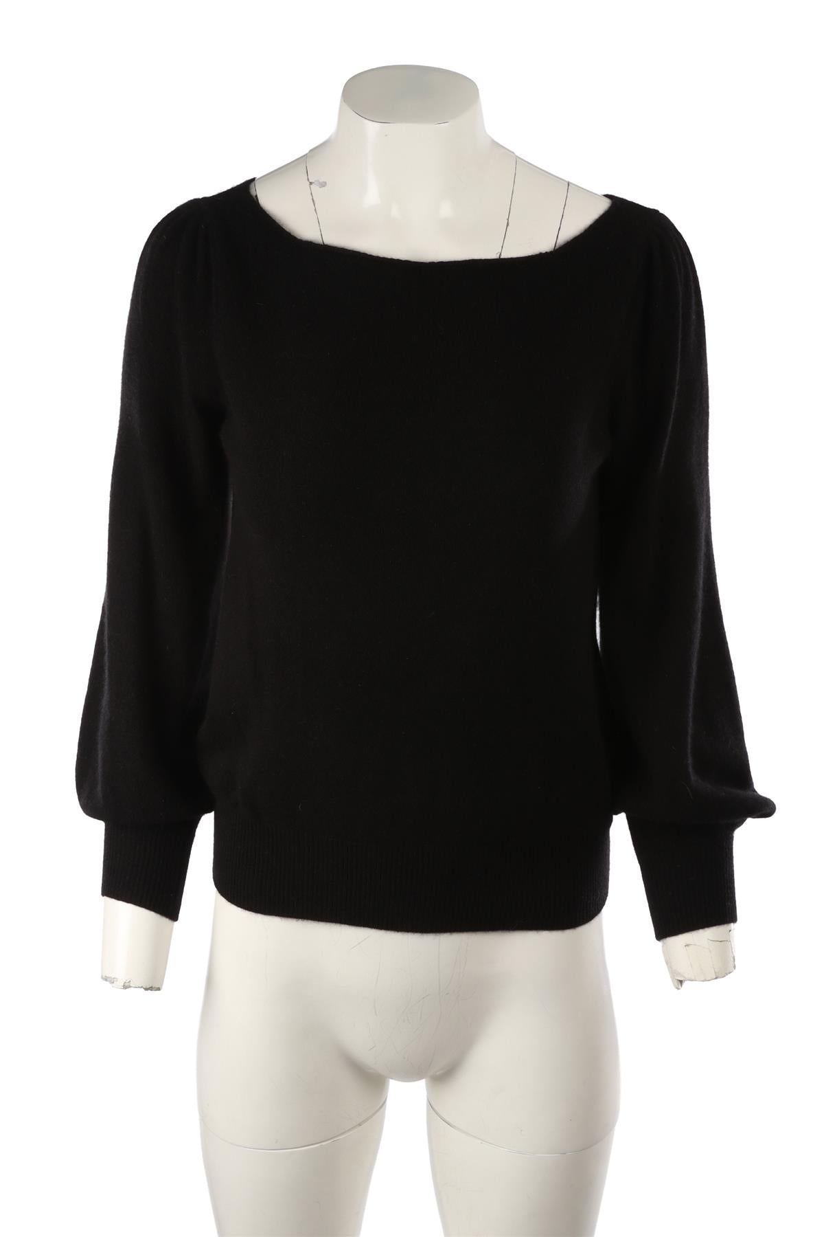BLACK CASHMERE SWEATER
