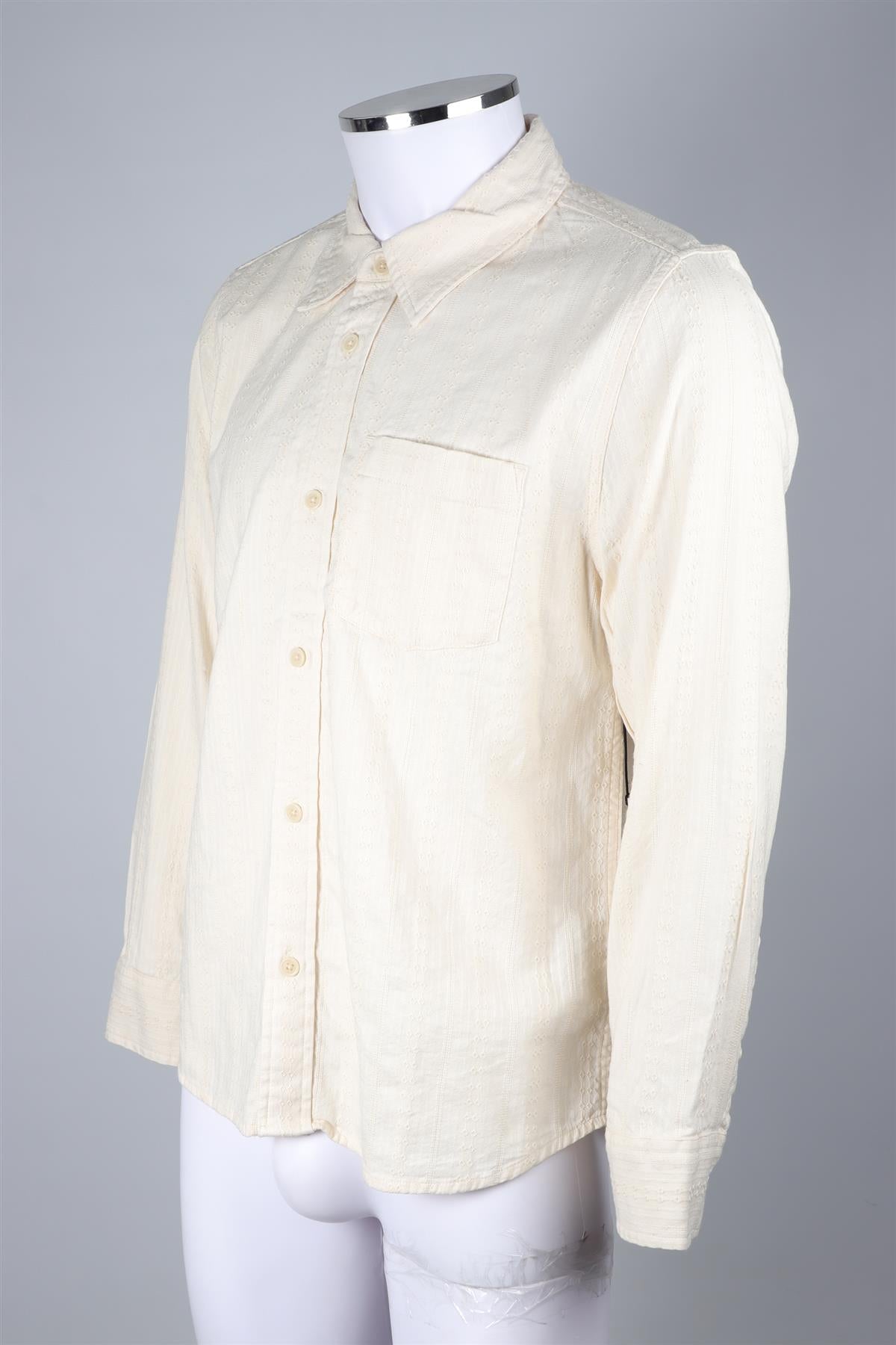 CORRIDOR CREAM MEN'S COTTON SHIRT MEDIUM