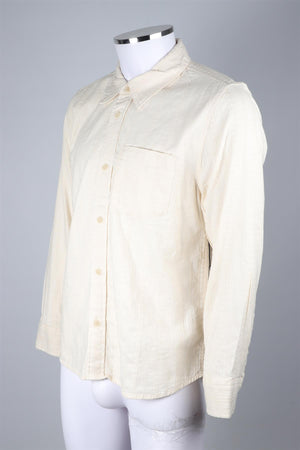 CORRIDOR CREAM MEN'S COTTON SHIRT MEDIUM