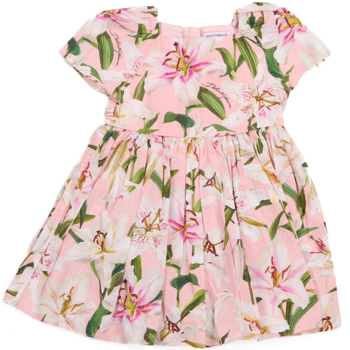 DOLCE & GABBANA PINK BABY GIRLS DRESS 9-12 MONTHS