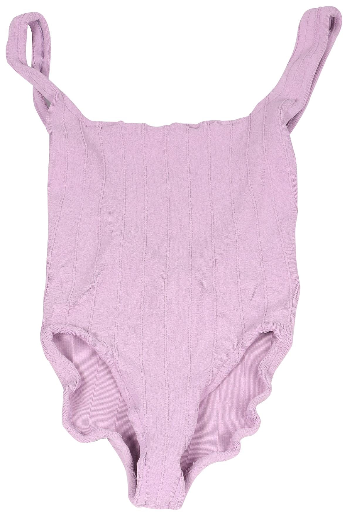 HUNZA G PURPLE SWIMSUIT ONE SIZE