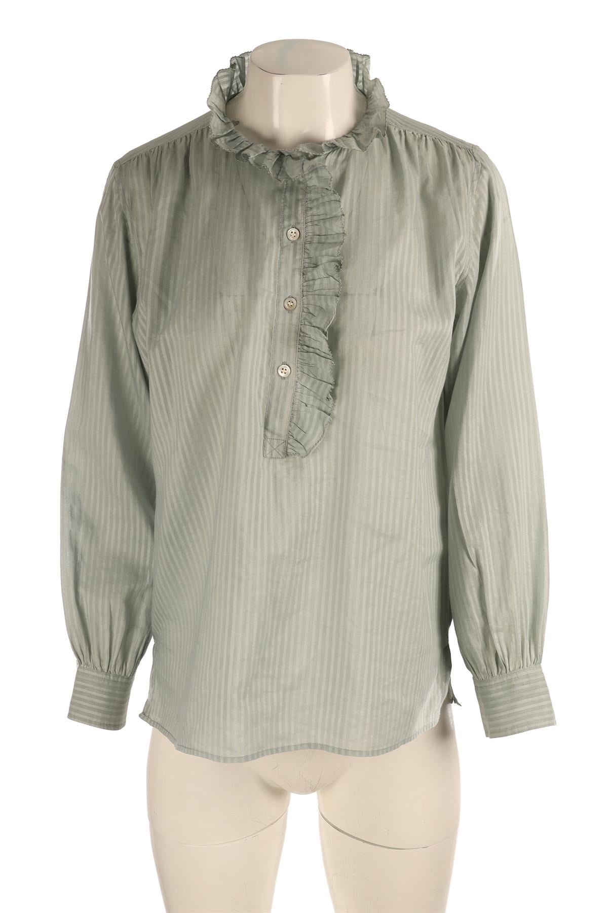AIMÉ BLUE COTTON SHIRT FR 36 UK 8