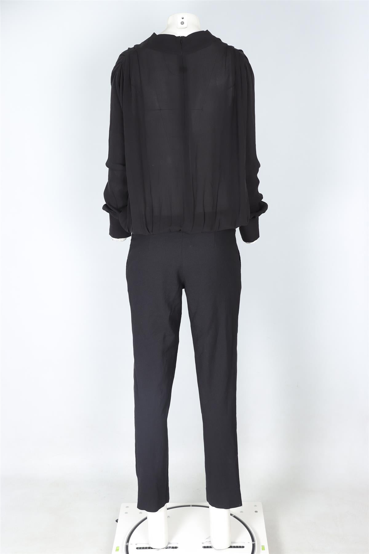 JAY AIR BLACK WOOL JUMPSUIT SMALL