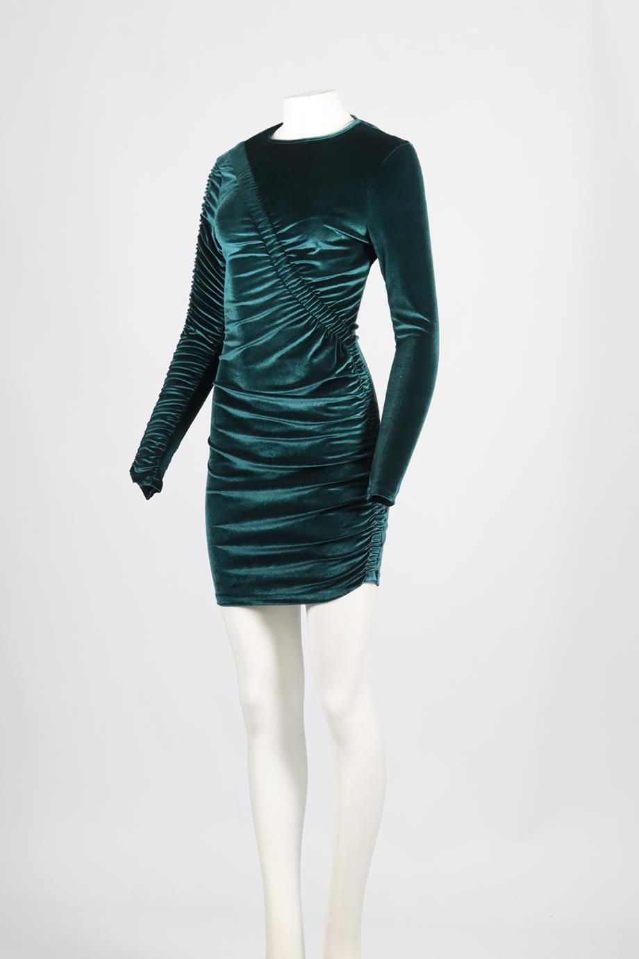 RONNY KOBO VELVET MINI DRESS MEDIUM