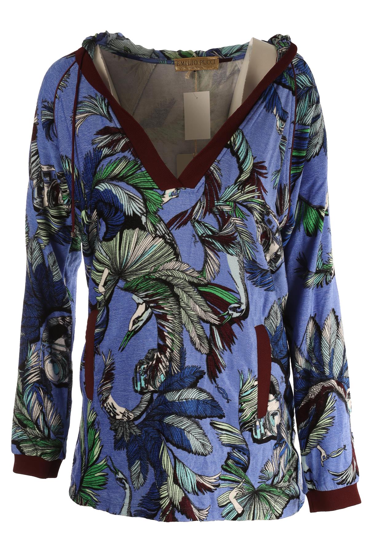 EMILIO PUCCI BLUE VELVET MINI DRESS IT 40 UK 8