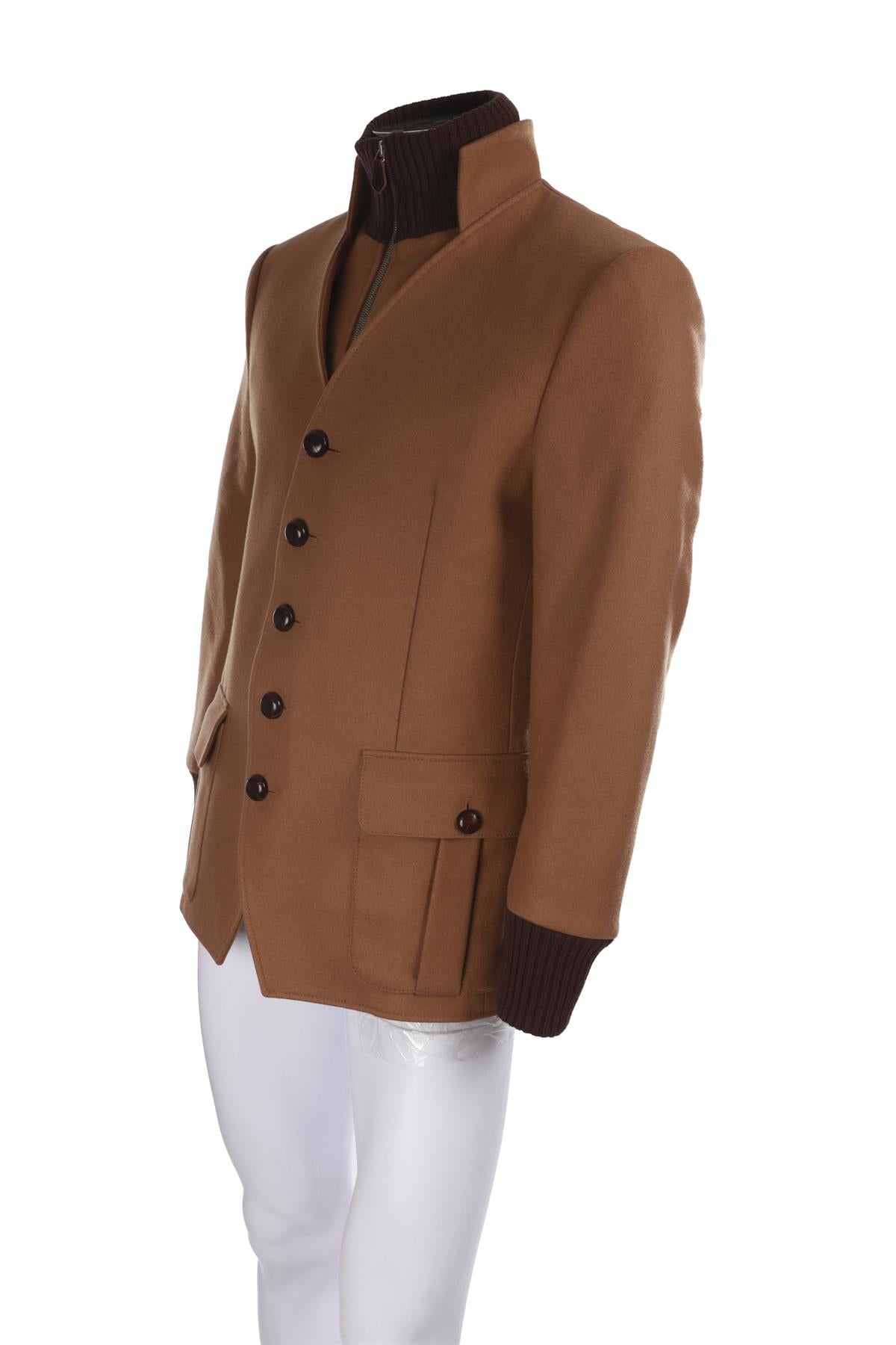 VIVIENNE WESTWOOD BROWN MEN'S WOOL JACKET IT 48 UK 38
