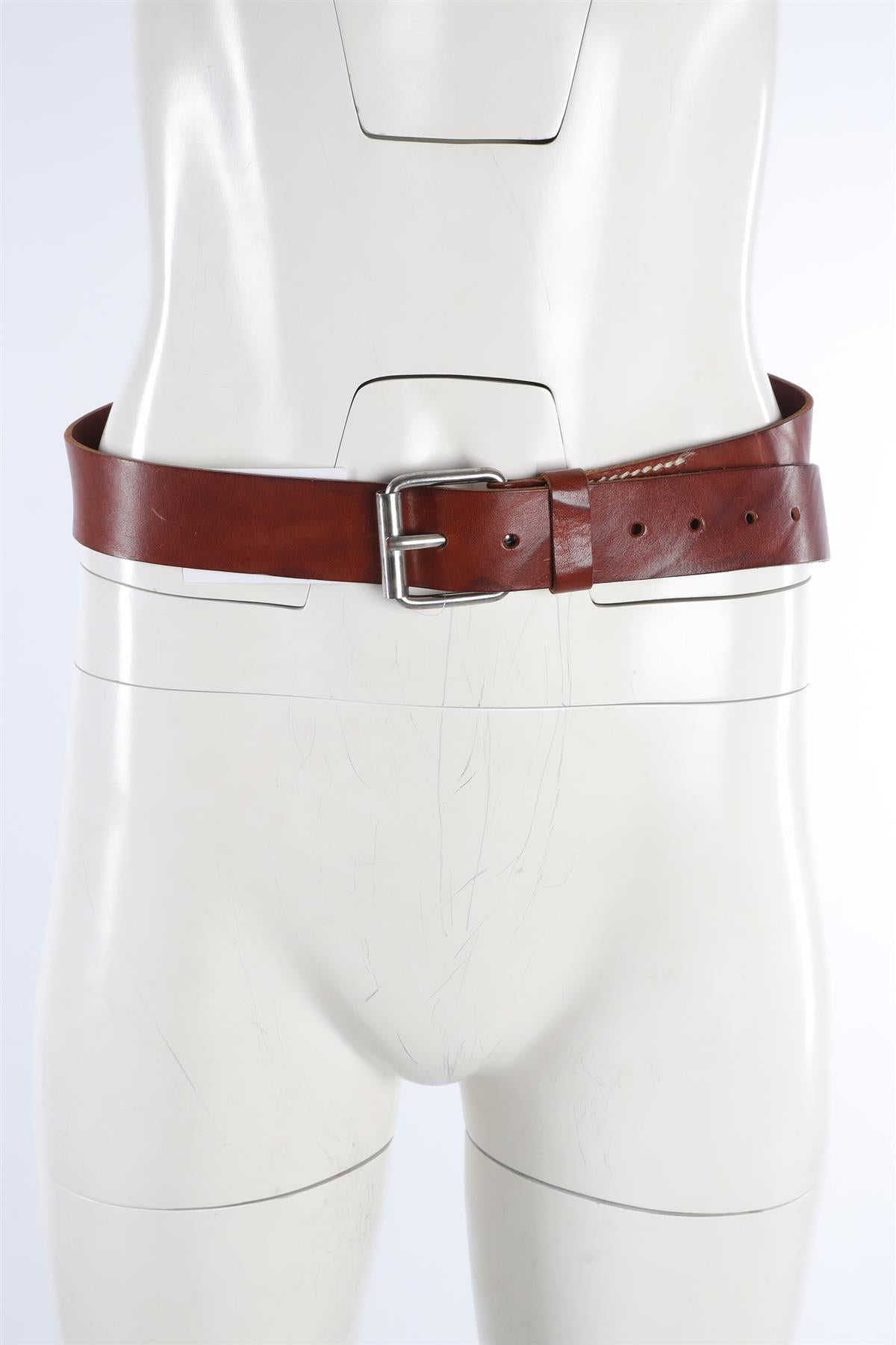ISABEL MARANT BROWN LEATHER BELT MEDIUM