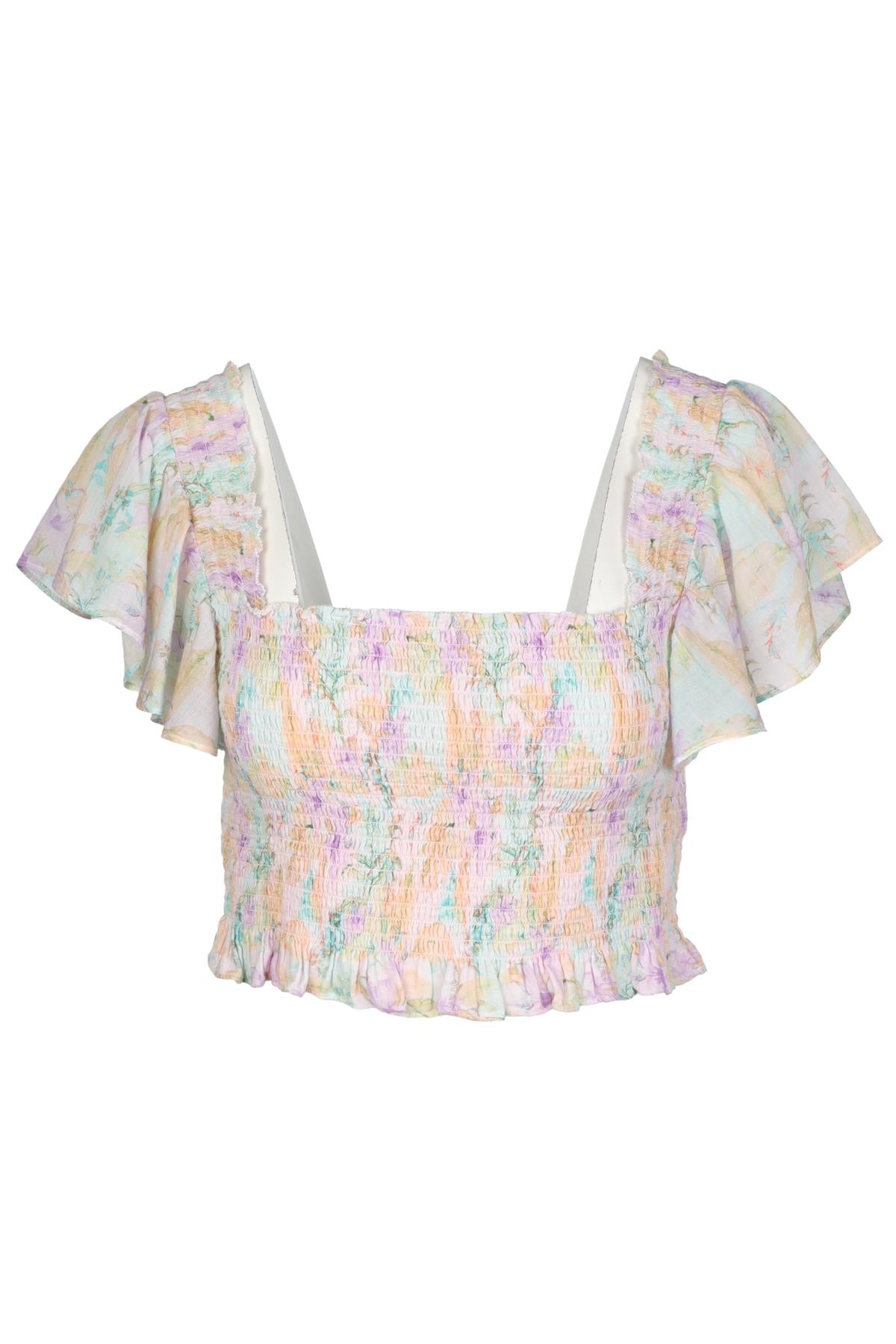 LOVESHACKFANCY MULTI COTTON TOP MEDIUM