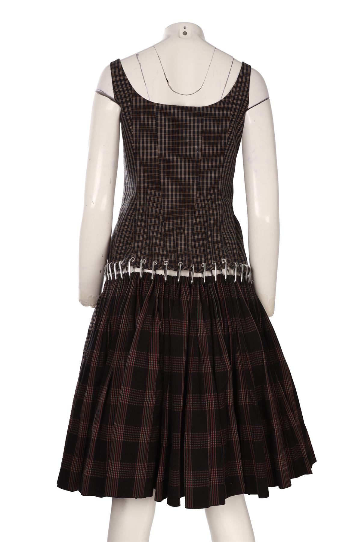 BLACK COTTON MIDI DRESS