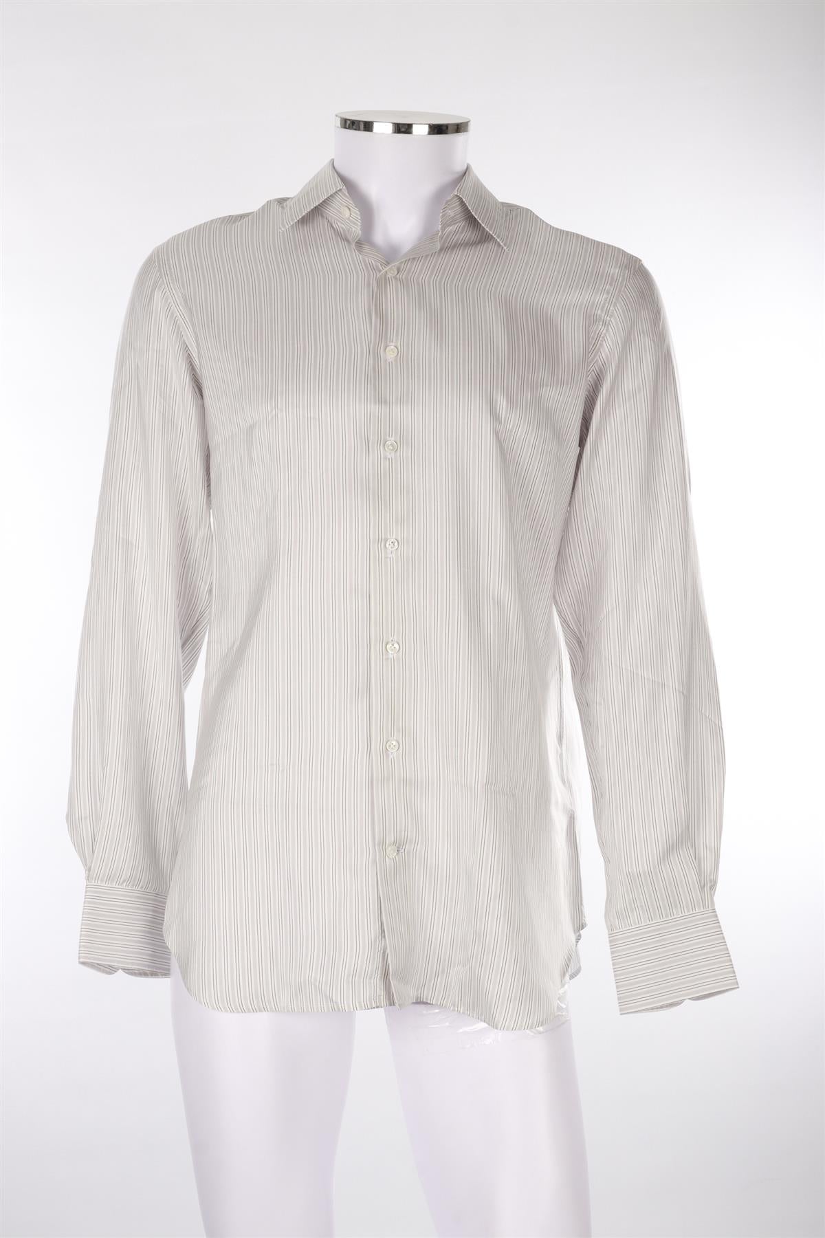 GREY MEN'S SILK SHIRT