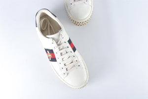 GUCCI WHITE ACE LEATHER PLATFORM SNEAKERS EU 36.5 UK 3.5 US 6.5
