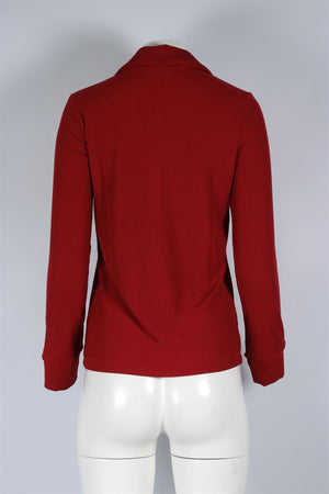 SKIMS RED MODAL PYJAMA TOP SMALL