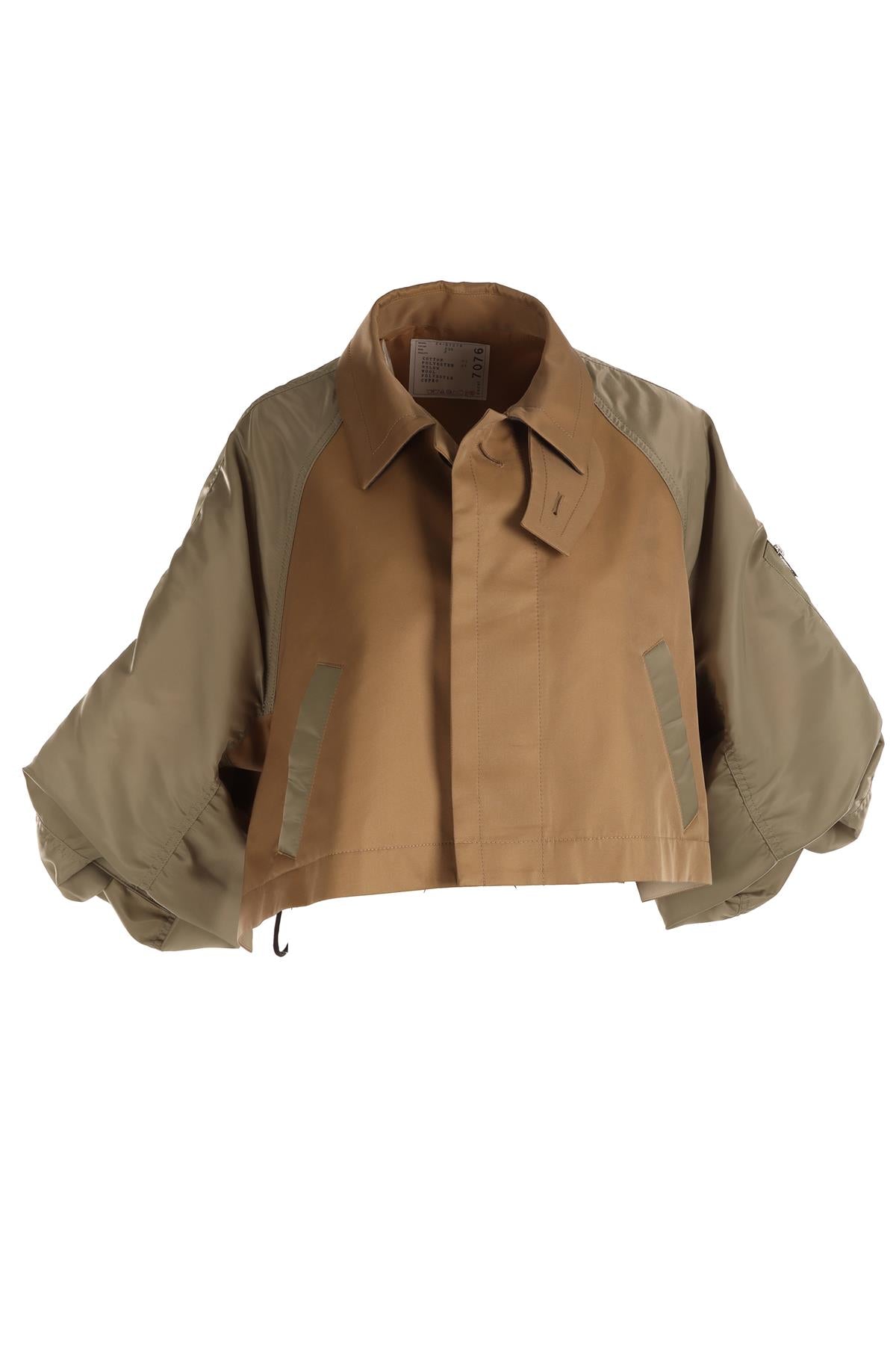 SACAI GREEN COTTON JACKET JP 2 UK 6
