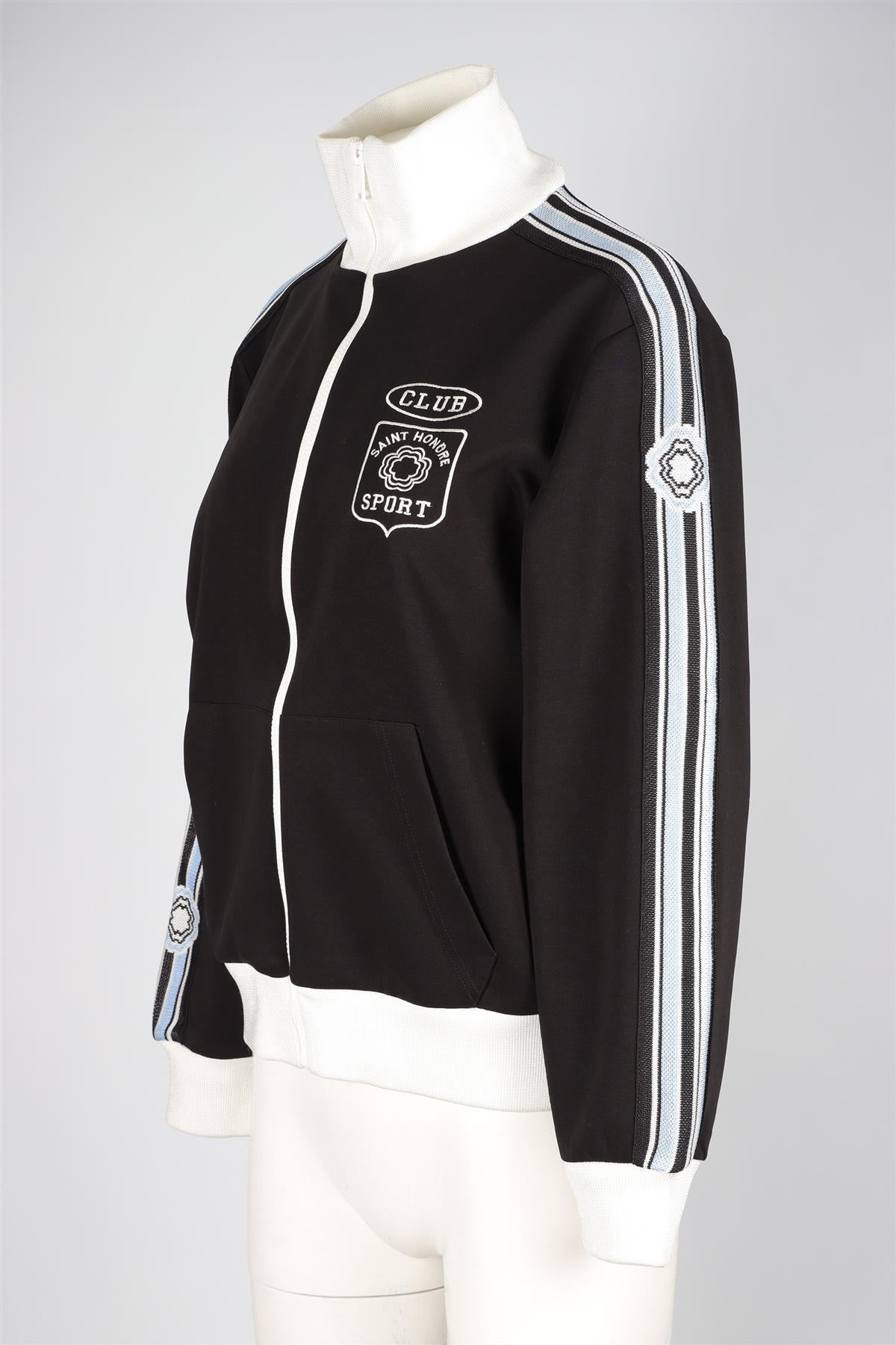 MAJE BLACK COTTON JACKET UK 12