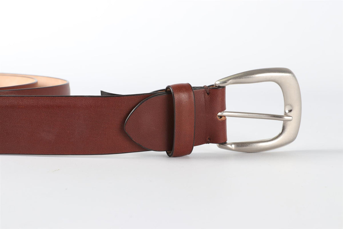 MAISON MARGIELA BROWN MEN'S LEATHER BELT