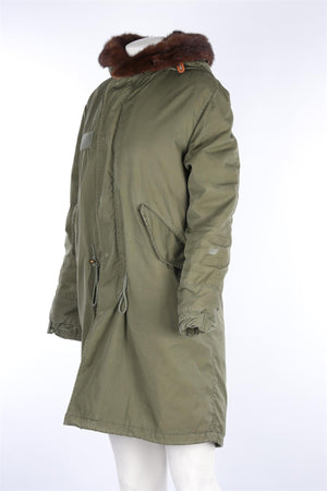MR & MRS FUR GREEN MINK FUR COAT SMALL