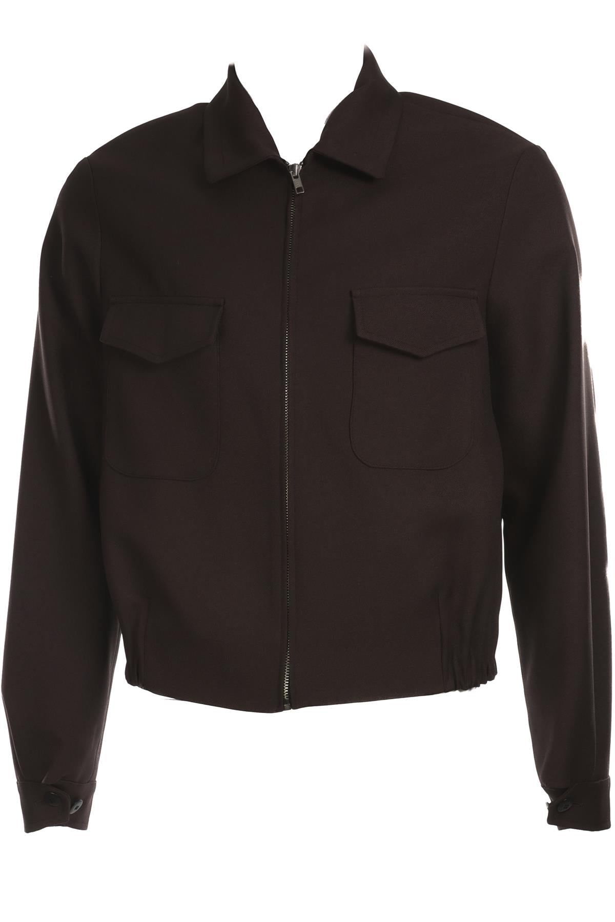RANDOM IDENTITIES MENS BROWN WOVEN JACKET XSMALL