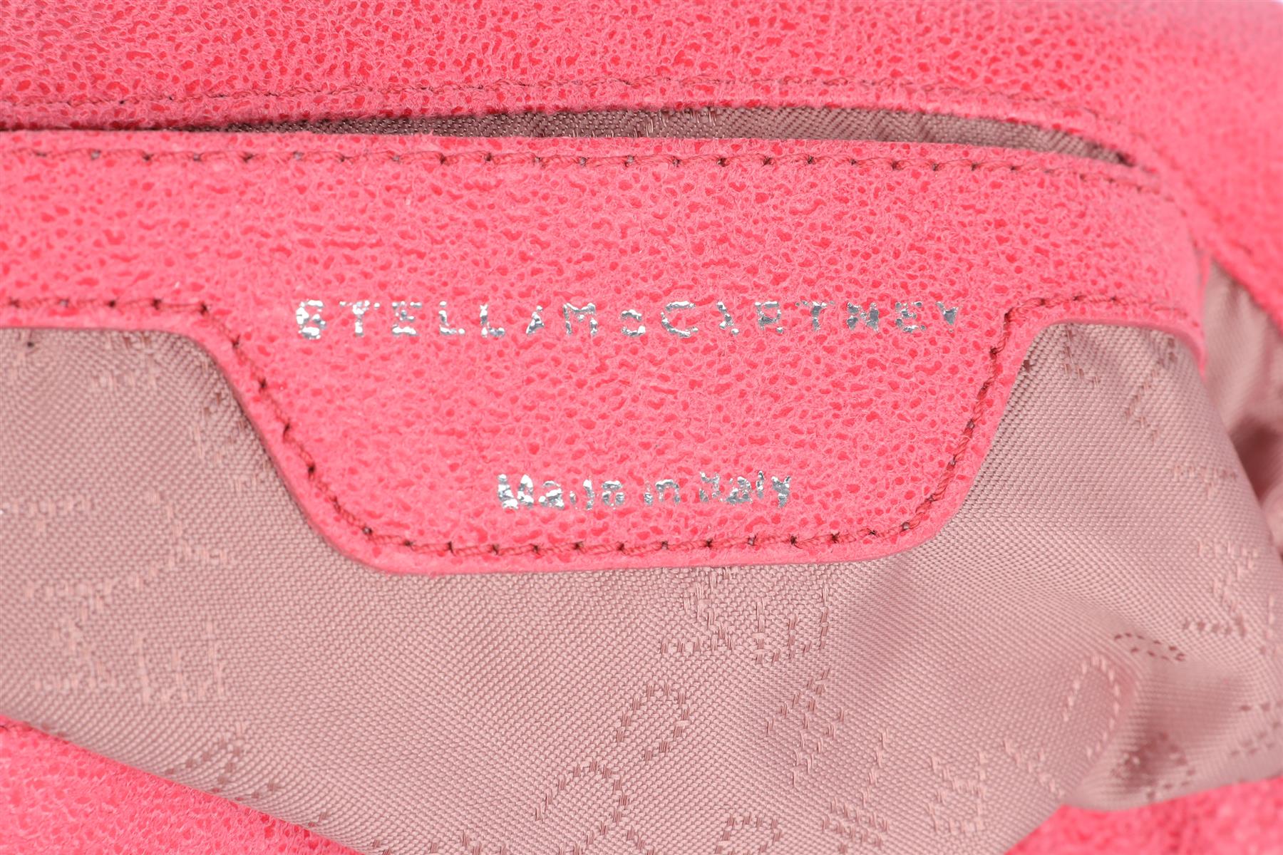 STELLA MCCARTNEY PINK FALABELLA MINI FAUX LEATHER SHOULDER BAG