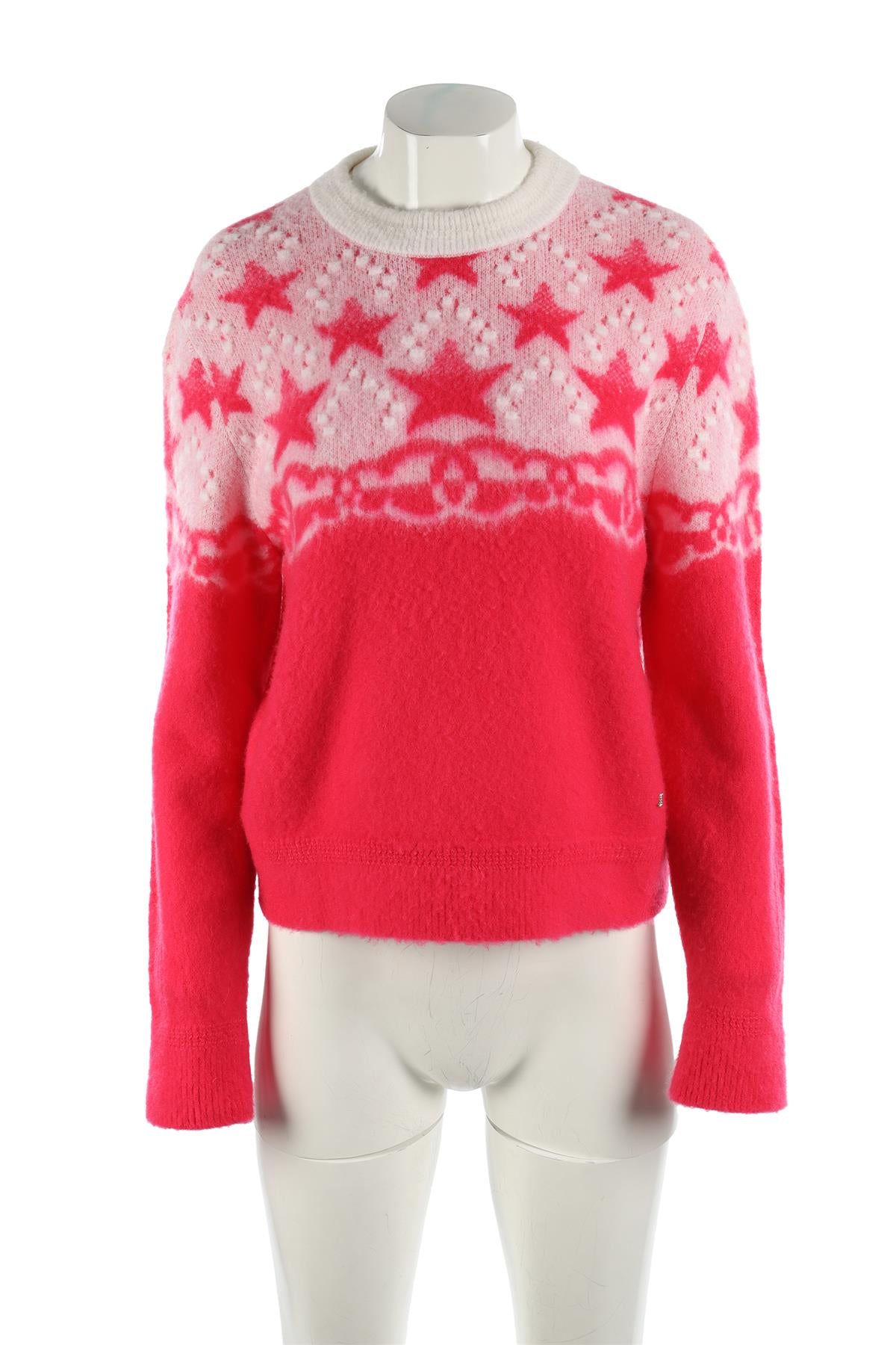 CHANEL 2023 PINK CASHMERE JUMPER FR 44 UK 16