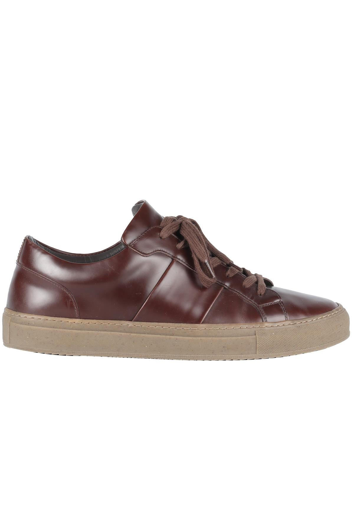 MR P BROWN MEN'S LEATHER SNEAKERS EU 45 UK 11 US 12