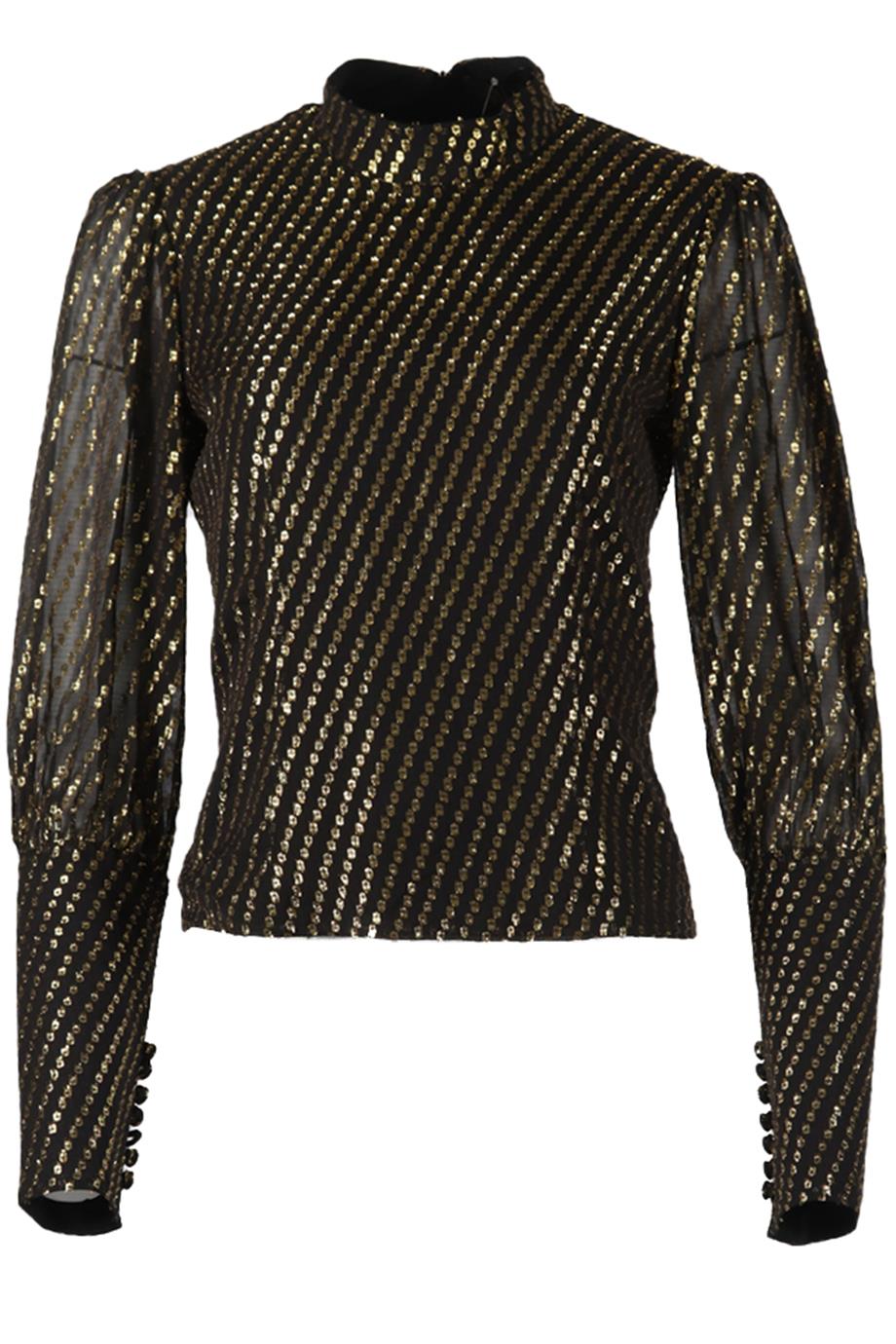 DE LA VALI SILK BLEND TOP UK 8