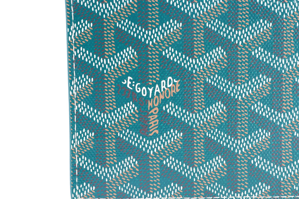 GOYARD GREEN RICHELIEU COATED CANVAS WALLET