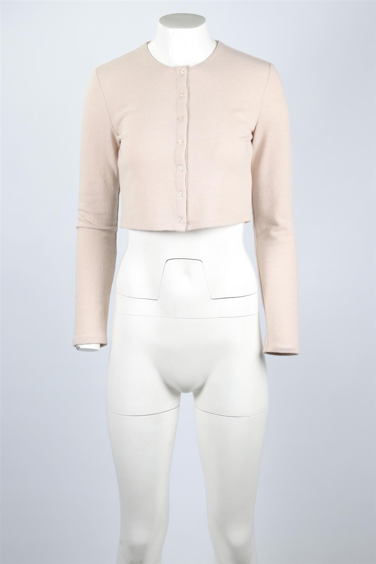 LESET TAUPE KNIT CARDIGAN SMALL