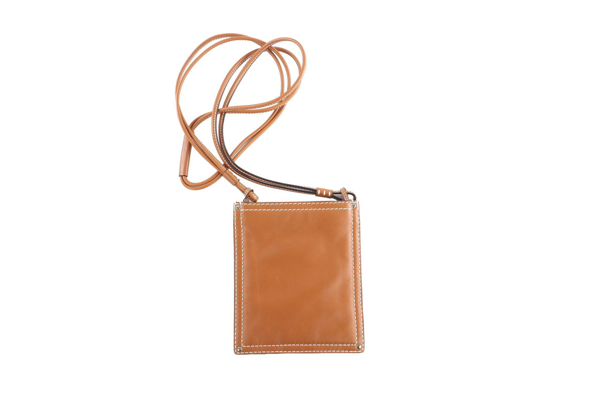 LOEWE BROWN ANAGRAM LEATHER CROSSBODY BAG