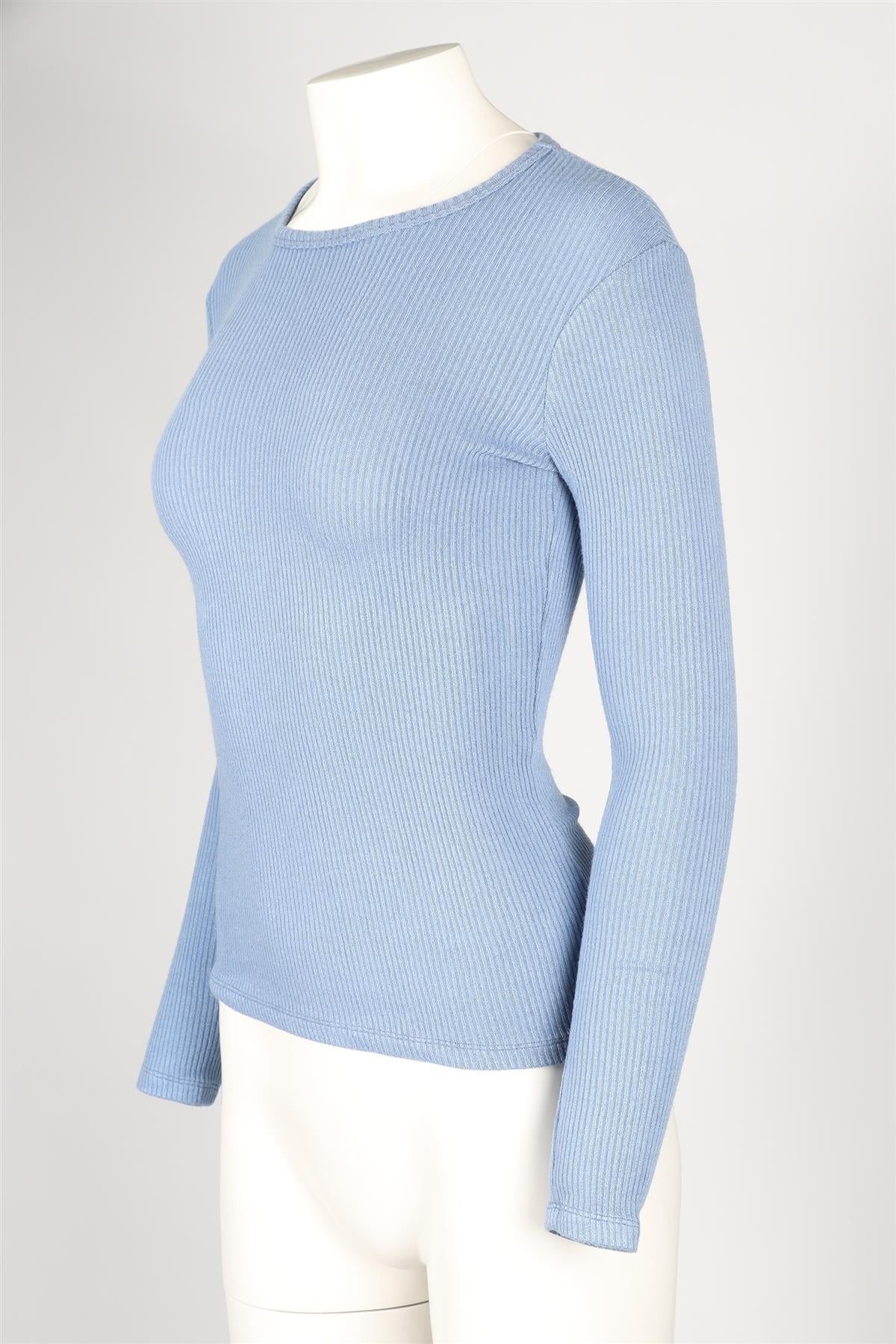 SABLYN BLUE KNIT TOP SMALL