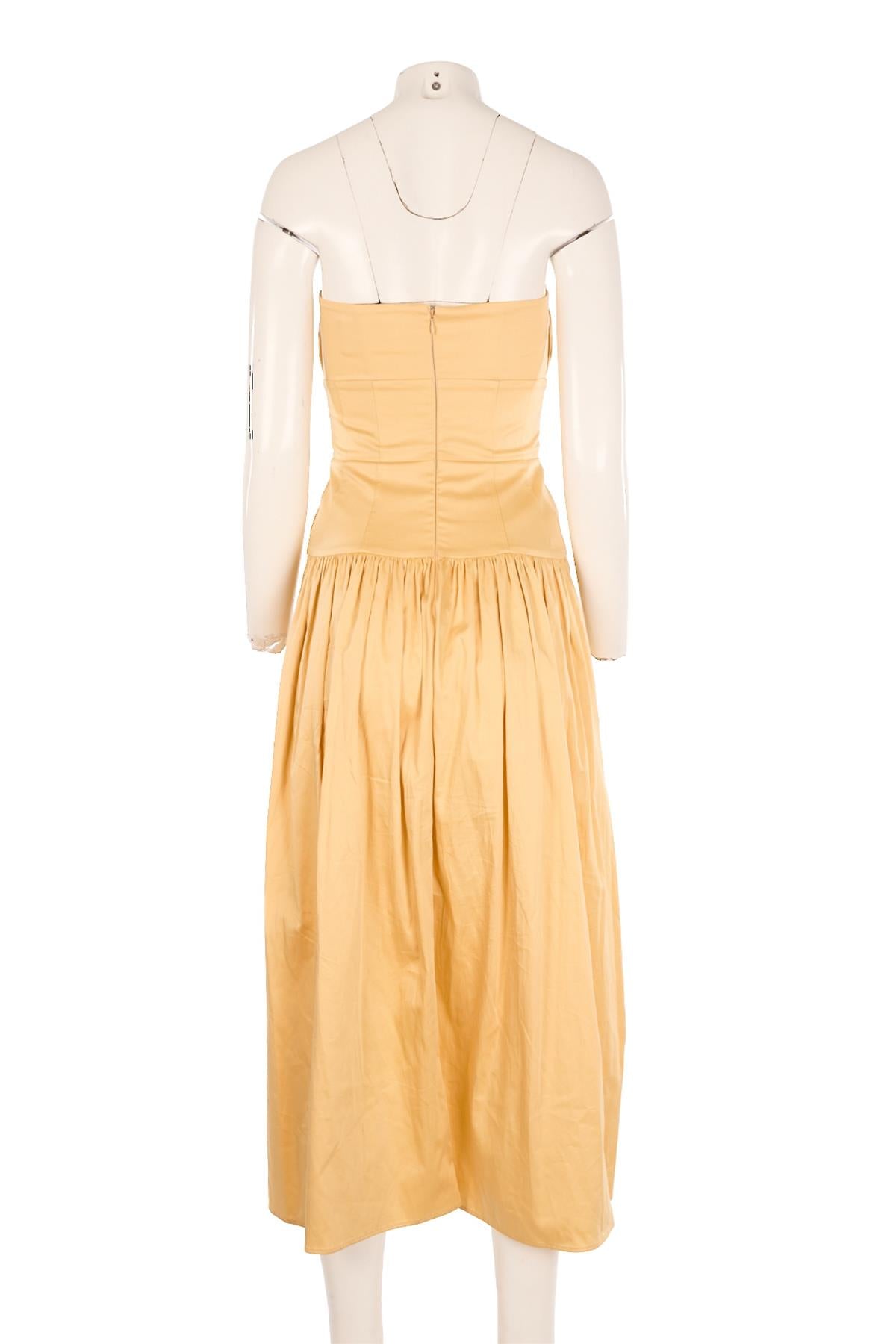 TOVE YELLOW COTTON DRESS IT 36 UK 4
