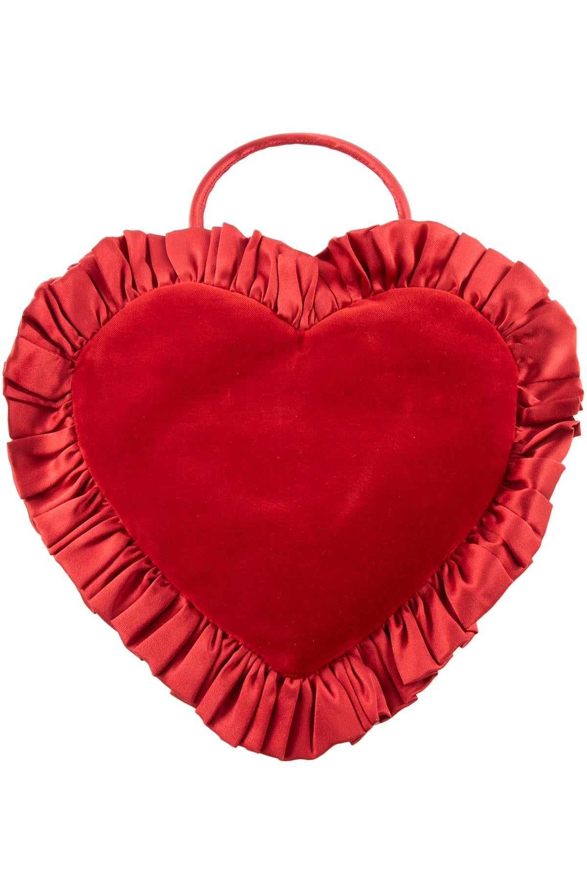 THE VAMPIRE'S WIFE RED HEART VELVET TOTEBAG