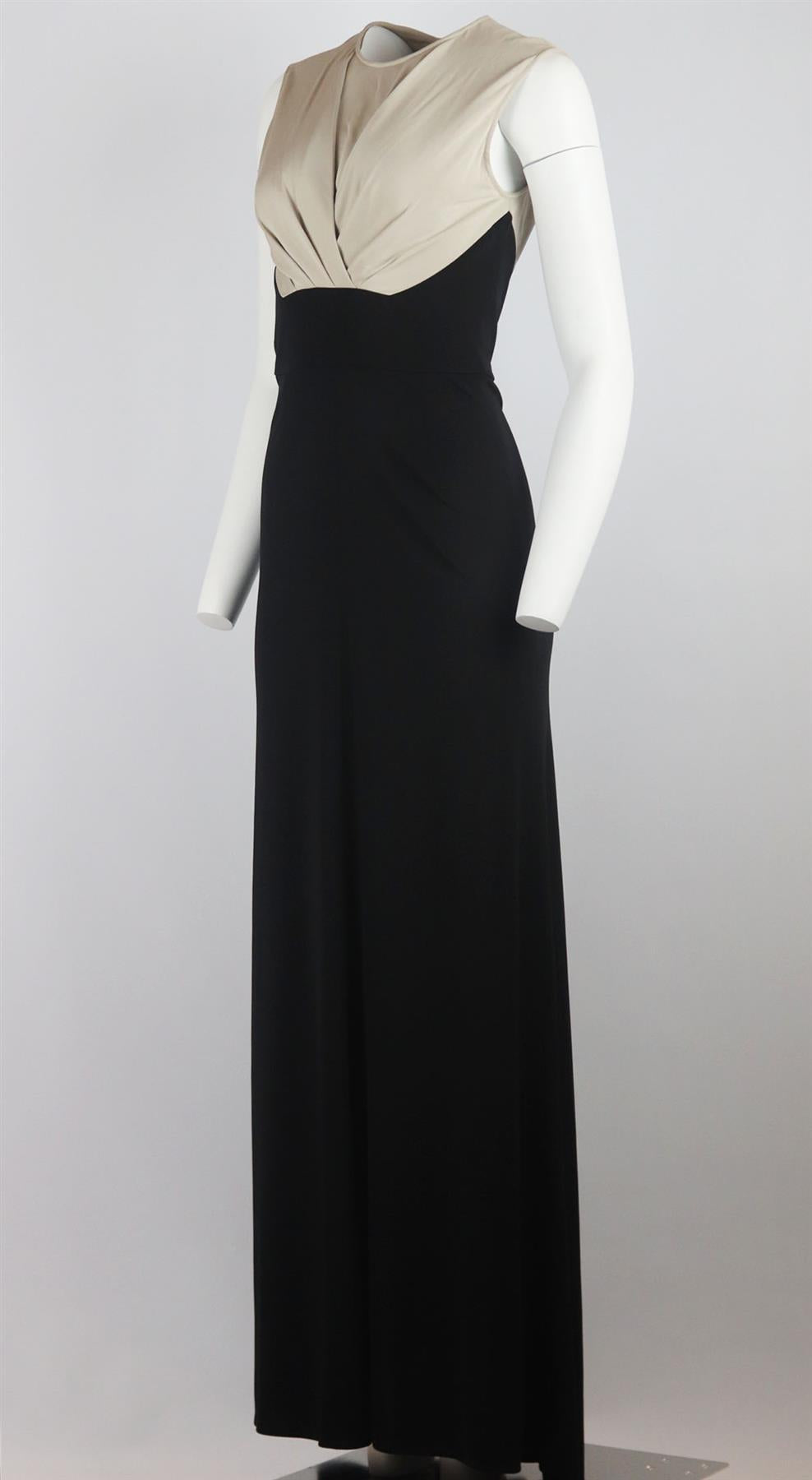 ELIE SAAB DRAPED JERSEY GOWN FR 38 UK 10