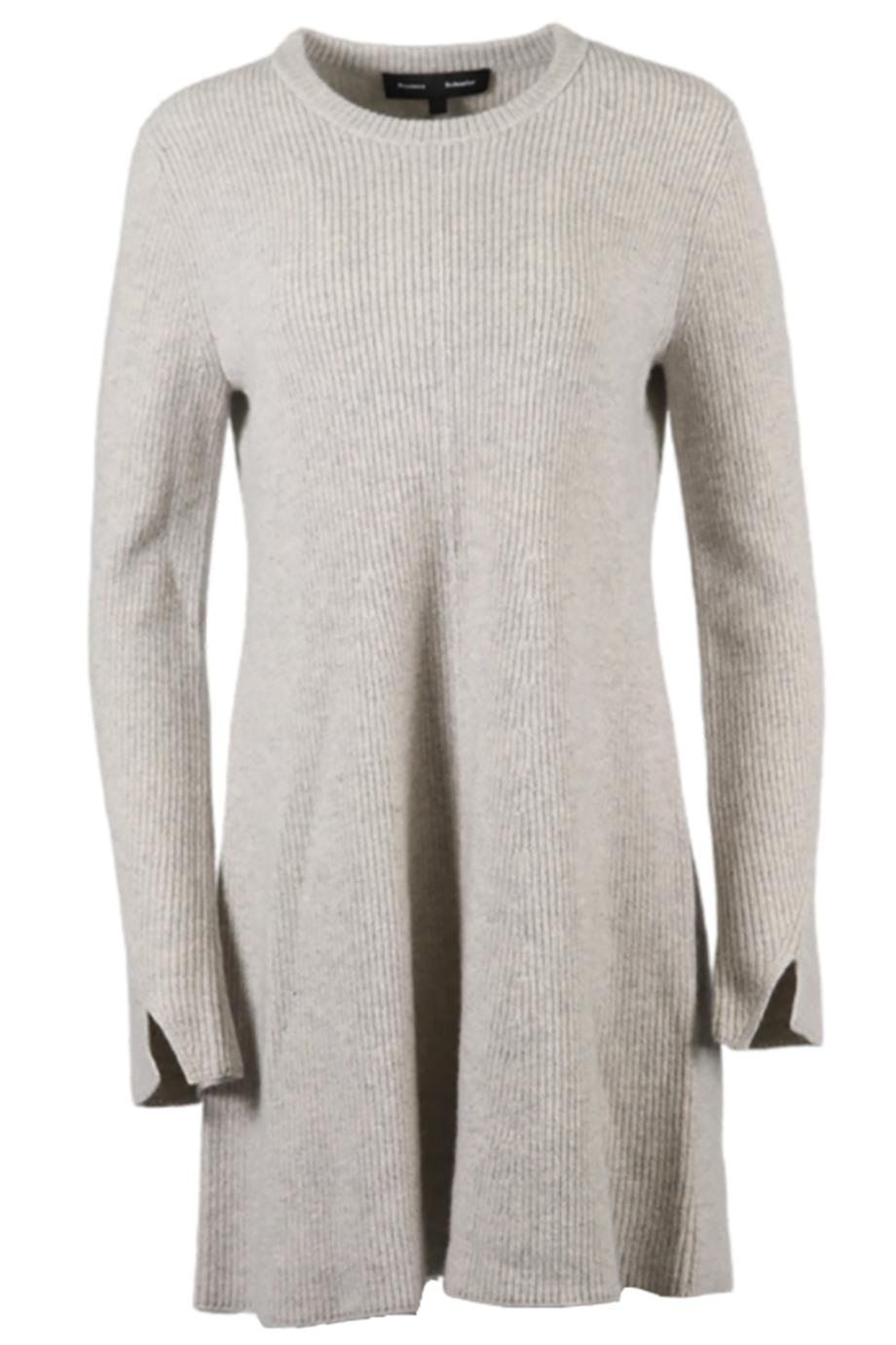 PROENZA SCHOULER RIBBED CASHMERE AND WOOL BLEND MINI DRESS MEDIUM